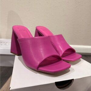 A New Day Pink Mules Sleek Minimalist Design